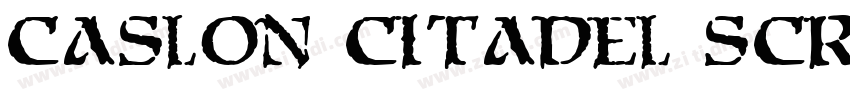 Caslon Citadel scrip字体转换